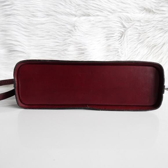 Vintage 60s 70s John Romain Red Leather Shoulder Bag - Picture 5 of 16